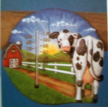 Cow Scenery Thermometer
This is about 12" X 12"
