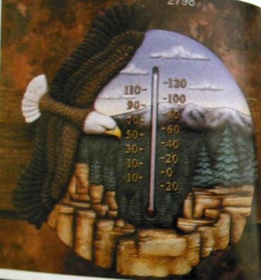 Eagle Scenery Thermometer
This is about 12" x 12"