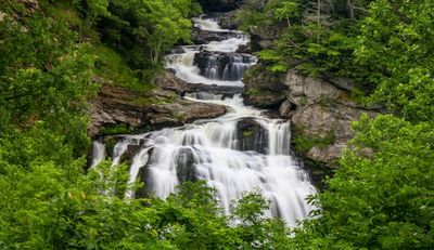 RV lot rental in Dillard Georgia near Highlands NC waterfall