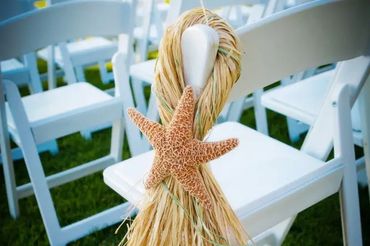 starfish aisle decor for weddings Gulf Shores. Wedding decor rentals. Driftwood beach wedding