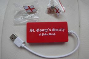 SGS of PB branded usb hub and England pins