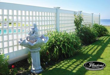 Board On Board Fence and Lattice Fence