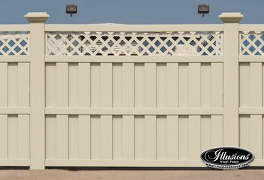 Board On Board Fence and Lattice Fence