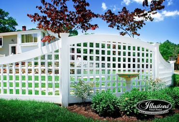 Board On Board Fence and Lattice Fence