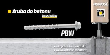Nowość wkręty bez kołkowe do betonu