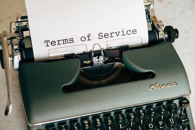 terms of service for testing kits