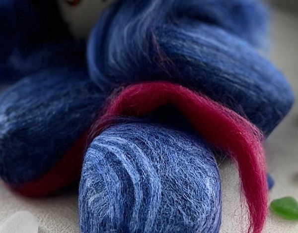 See gallery for variety of colours and soap choices. Wool is a natural product and is dyed so no tw