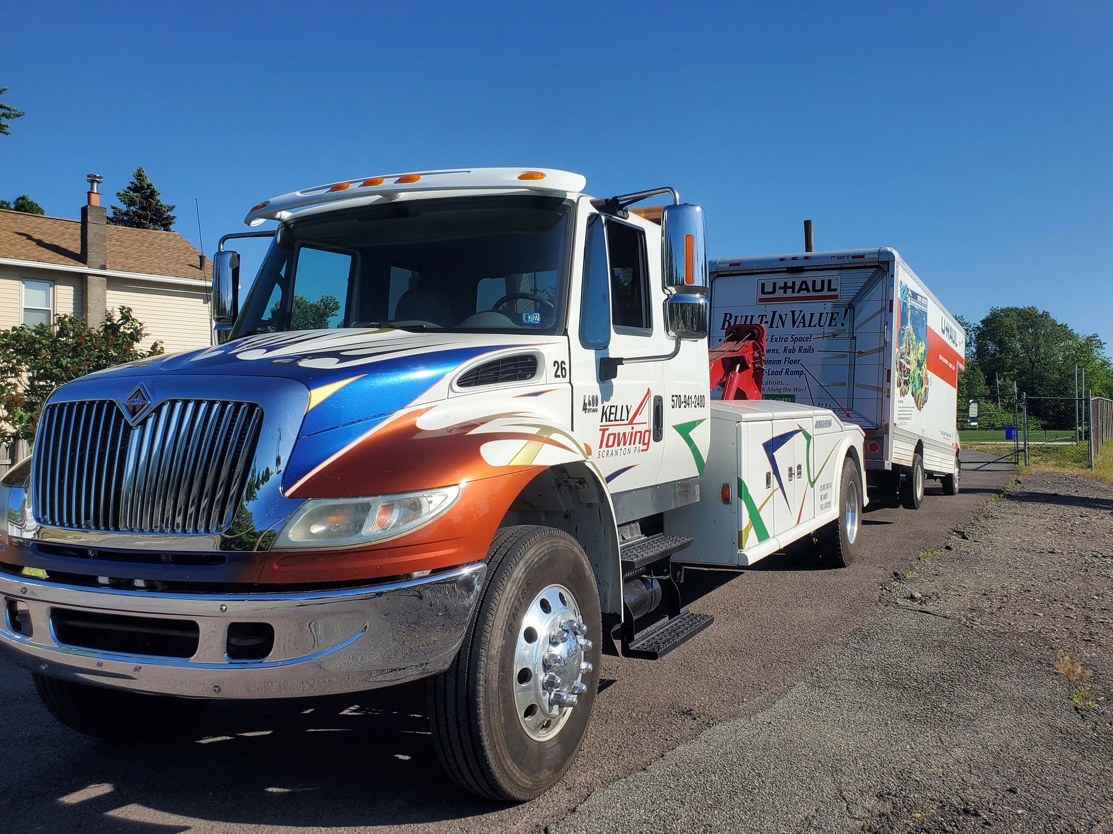 Medium Duty box truck towing in Scranton Pa
