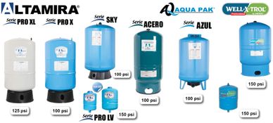 tanques precargados, hidroneumáticos, tanques de acero