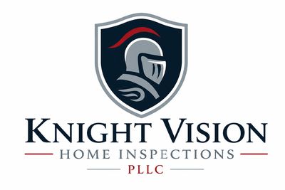 Knight Vision Home Inspections logo with knight helmet and shield.