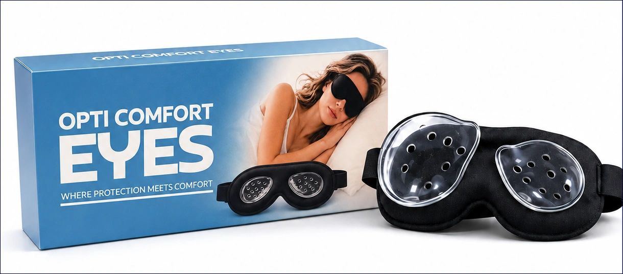 Opti Comfort Eyes protective and comfortable eye mask.