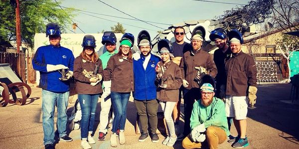 Metal Art Sculpture Team Building