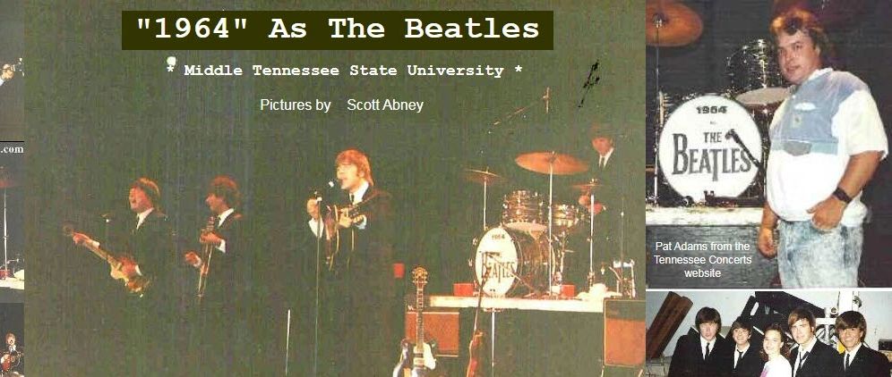 1964 As The Beatles at Middle Tennessee State University in Murfreesboro Tennessee.
