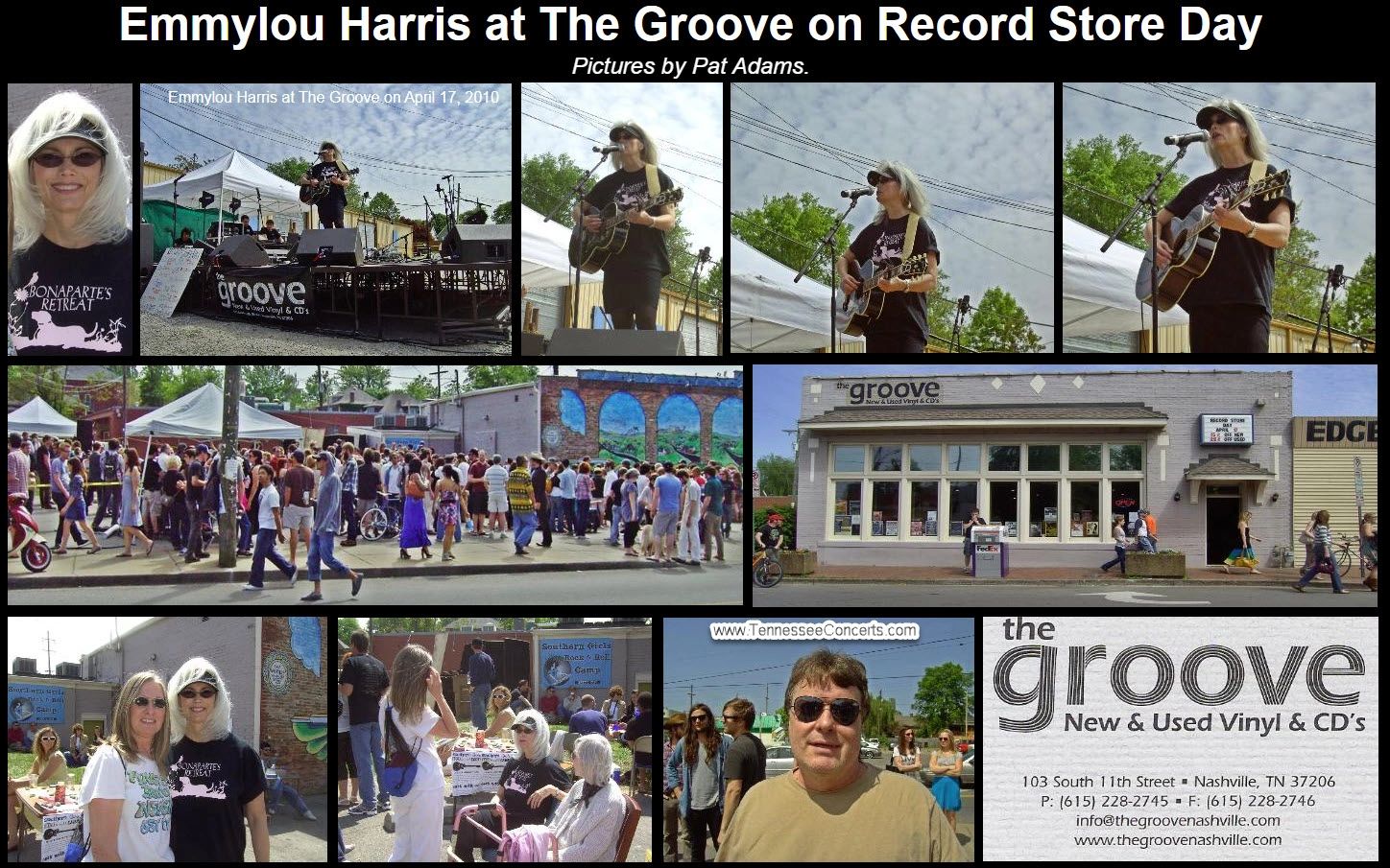 April 17, 2010: Emmylou Harris at The Groove on Record Store Day. Pictures by Pat Adams
