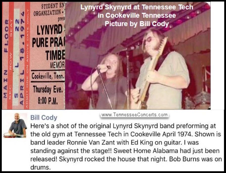  Pictures include Ronnie Van Zant, Ed King, Allen Collins, Leon Wilkeson & Gary Rossington 
(Not sho