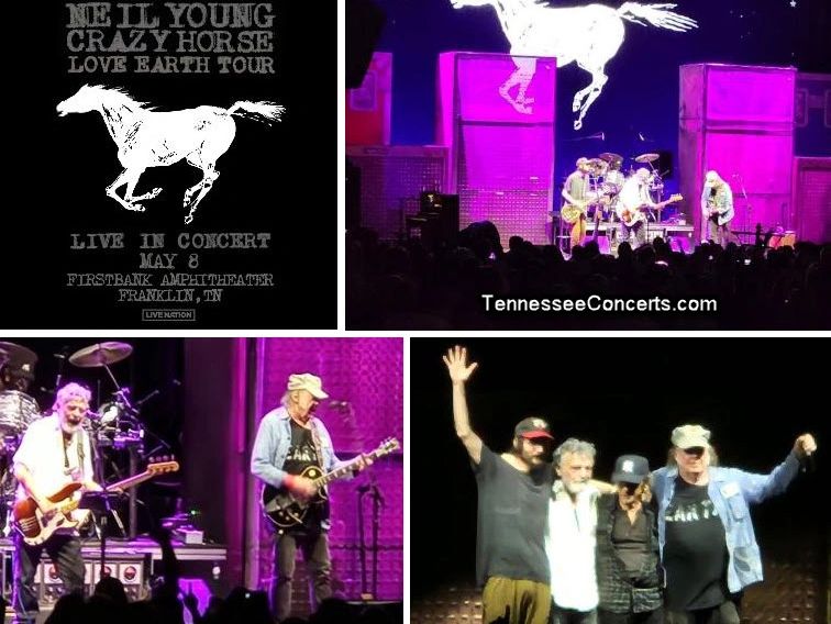 May 9, 2024: Neil Young & Crazy Horse at the First Bank Amphitheatre in Franklin Tennessee.