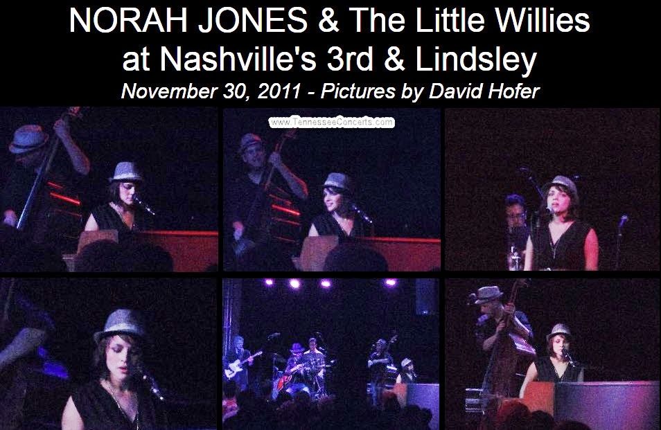 Norah Jones & The Little Willies at Nashville's 3rd & Lindsley on November 30, 2011