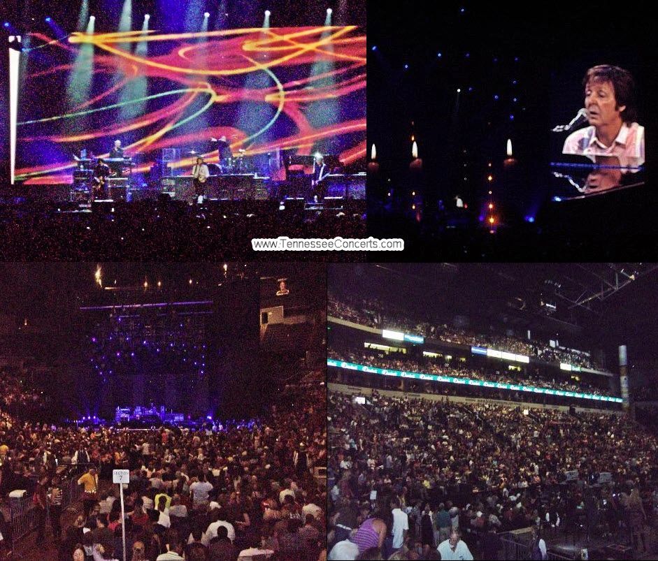 Paul McCartney makes his first Nashville appearance at the Bridgestone Arena in  2010