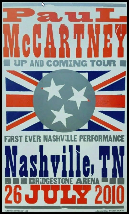 July 26, 2010: Paul McCartney's first Nashville appearance.