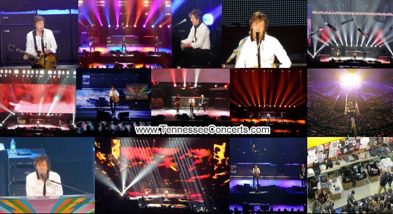 Paul McCartney returns to Nashville's Bridgestone Arena on October 16, 2014.