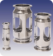 Mirilla en linea o indicador de flujo sanitario farmaceutico