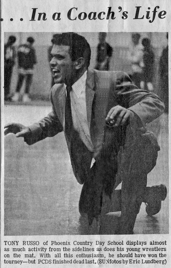 Antonio 'Tony' Russo coaching at Centennial High School