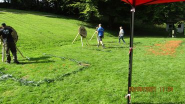 Mobile axe throwing - wedding- white wolf activity centre