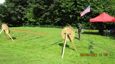 Mobile axe throwing - wedding- white wolf activity centre