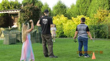 Mobile axe throwing - wedding- white wolf activity centre