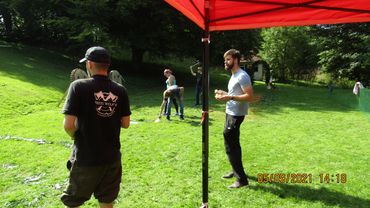 Mobile axe throwing - wedding- white wolf activity centre