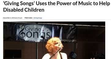 Screenshot of CBS Detroit 62 article about the creation of Giving Songs