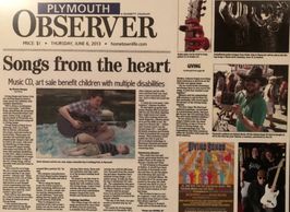 Plymouth Observer story about Giving Songs