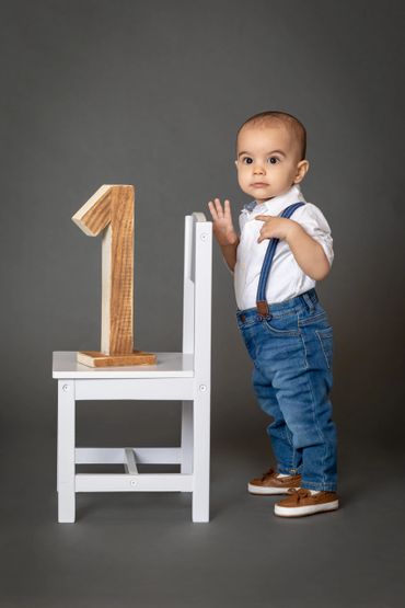 baby first birthday session in studio , orange county mission viejo