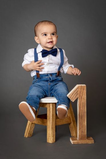 baby first birthday session in studio , orange county mission viejo