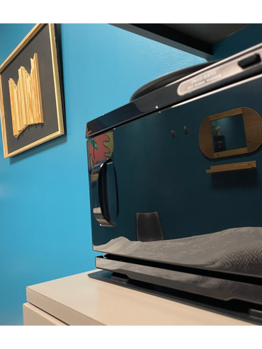 hot towel cabinet and room decor