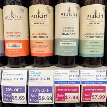 Sukin hair care