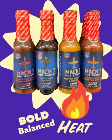 Mach 1 Hot Sauce in Bottles