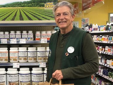 Jeff, our Wellness manager, in our supplements department