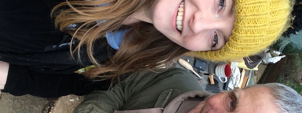 Sophie and Nick the Norfolk Spoon Carvers