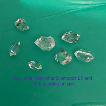 Very small Herkimer diamonds can be supplied in a gem pot for extra cost T558