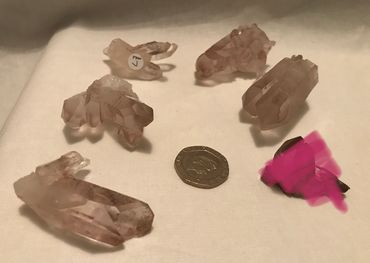 rare pink quartz not rose quartz crystal 