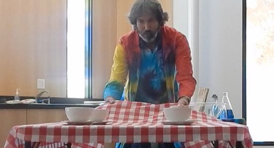 Alan The Amazing showing Newtons First Law of Motion at a STEM show at a library.