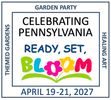 Logo for the Celebrating Pennsylvania garden party event.