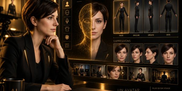SophIA qui crée son avatar personnalisé