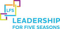 a white background with the words leadership for five seasons