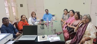 Monthly Prayer group in the Church Vestry