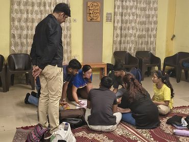 Night Vigil Prayers in the Julian hall