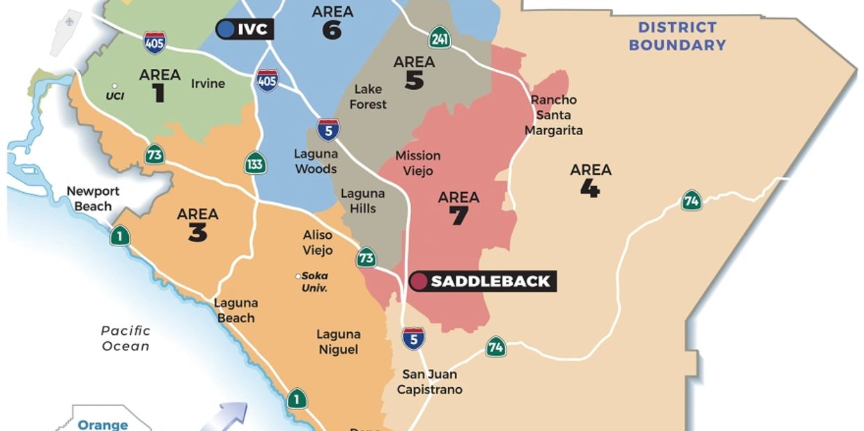 Map of South Orange County Community College District trustee areas. Irvine Cleaning Services | Janitorial Services | Office Cleaning Services