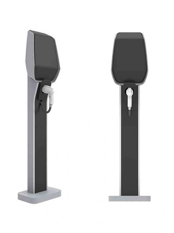 Cargador de auto eléctrico. Cargador de vehículo eléctrico.