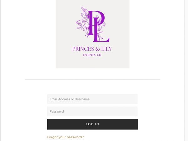 Client log in portal